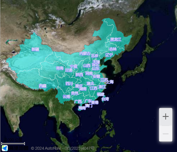 茴香中国分布图 