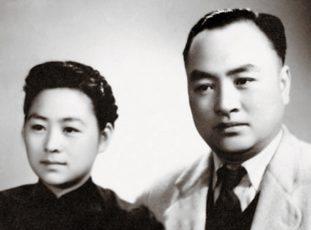 1949年，赵宗燠与妻子王应明合影于天津