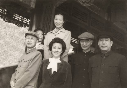 1958年，左起：钱学森、蒋英、李佩、郭永怀、汪德昭