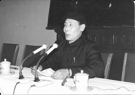 1984年，刘振兴在空间科学学会春节座谈会上发言