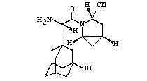 沙格列汀分子结构式